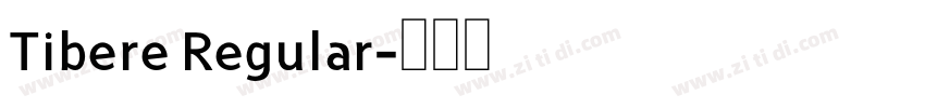 Tibere Regular字体转换